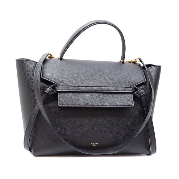 Celine Handbags - CELINE Handbag Belt Bag Women's Black Grained Calfskin 189103ZVA.38NO A6046588